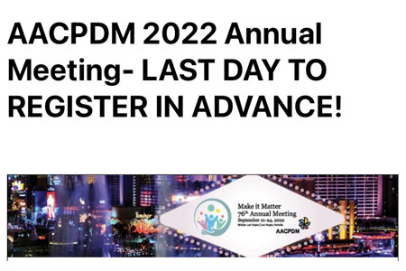 AACPDM 2022 Annual Meeting