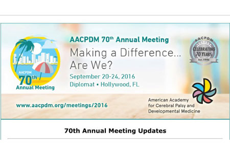AACPDM 70 Annual Meeting 2016