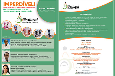 Curso Órteses Neurofisiológicas: Teoria, Modelagem e Confecção